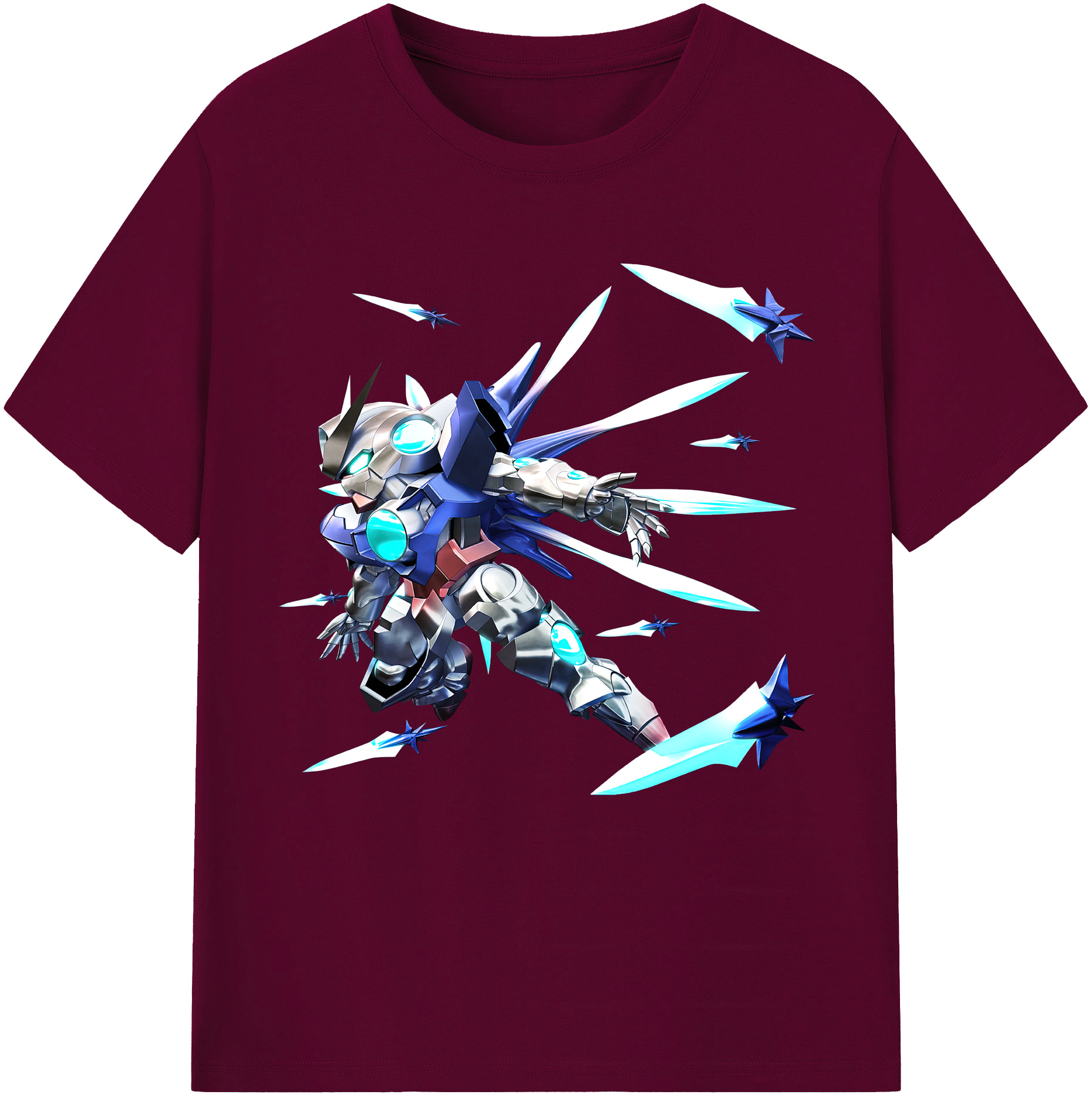 （画像用） 機動戦士ガンダム Mobile Suit Gundam レディースカジュアルプリントTシャツ（綿100％）
